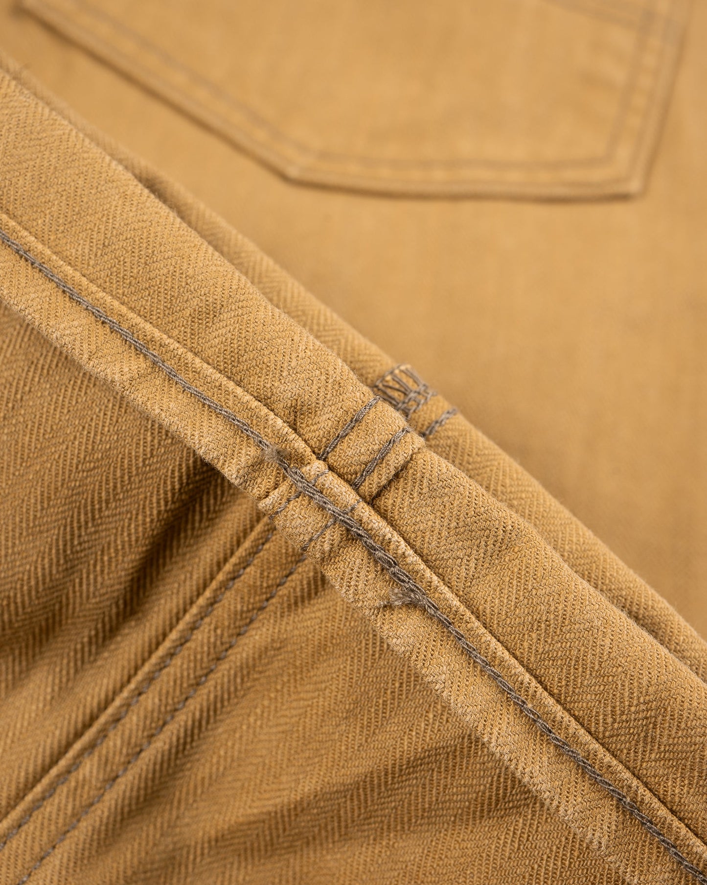 Iron Heart - IH-748 10oz Herringbone Pants - Brown