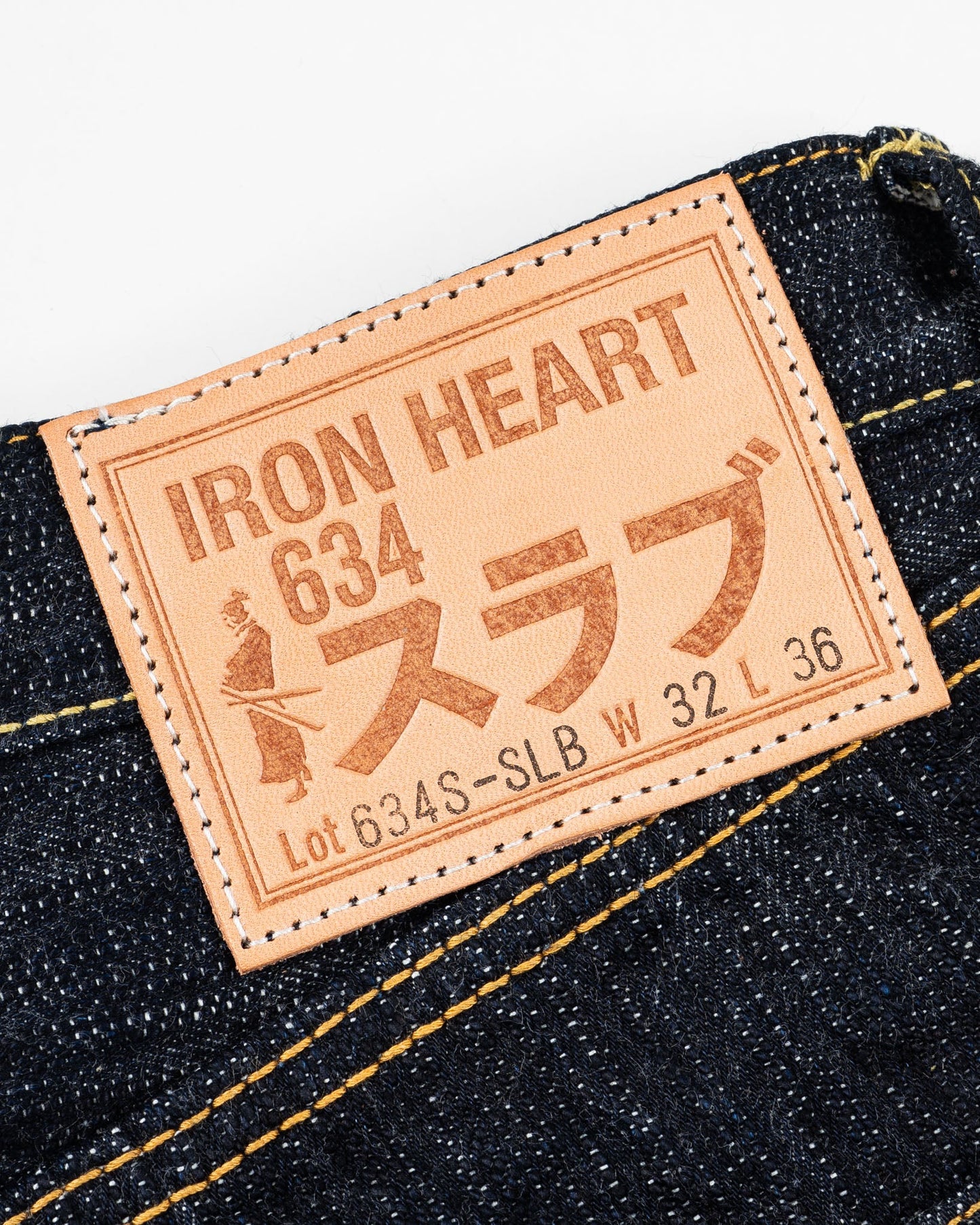Iron Heart - 634- SLB Straight cut 16oz Slubby