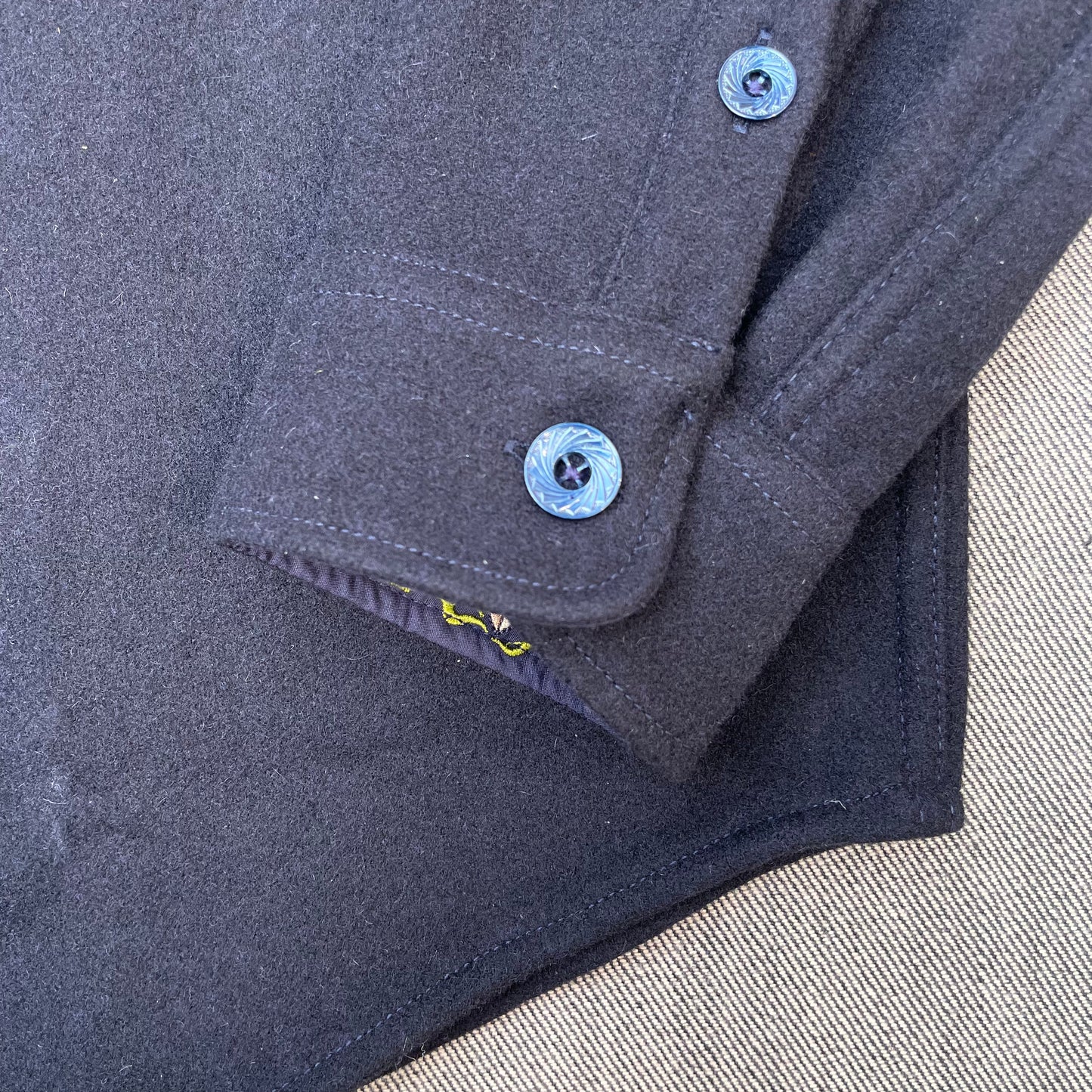 Indigofera - Iconic Shirt Melton Wool Navy