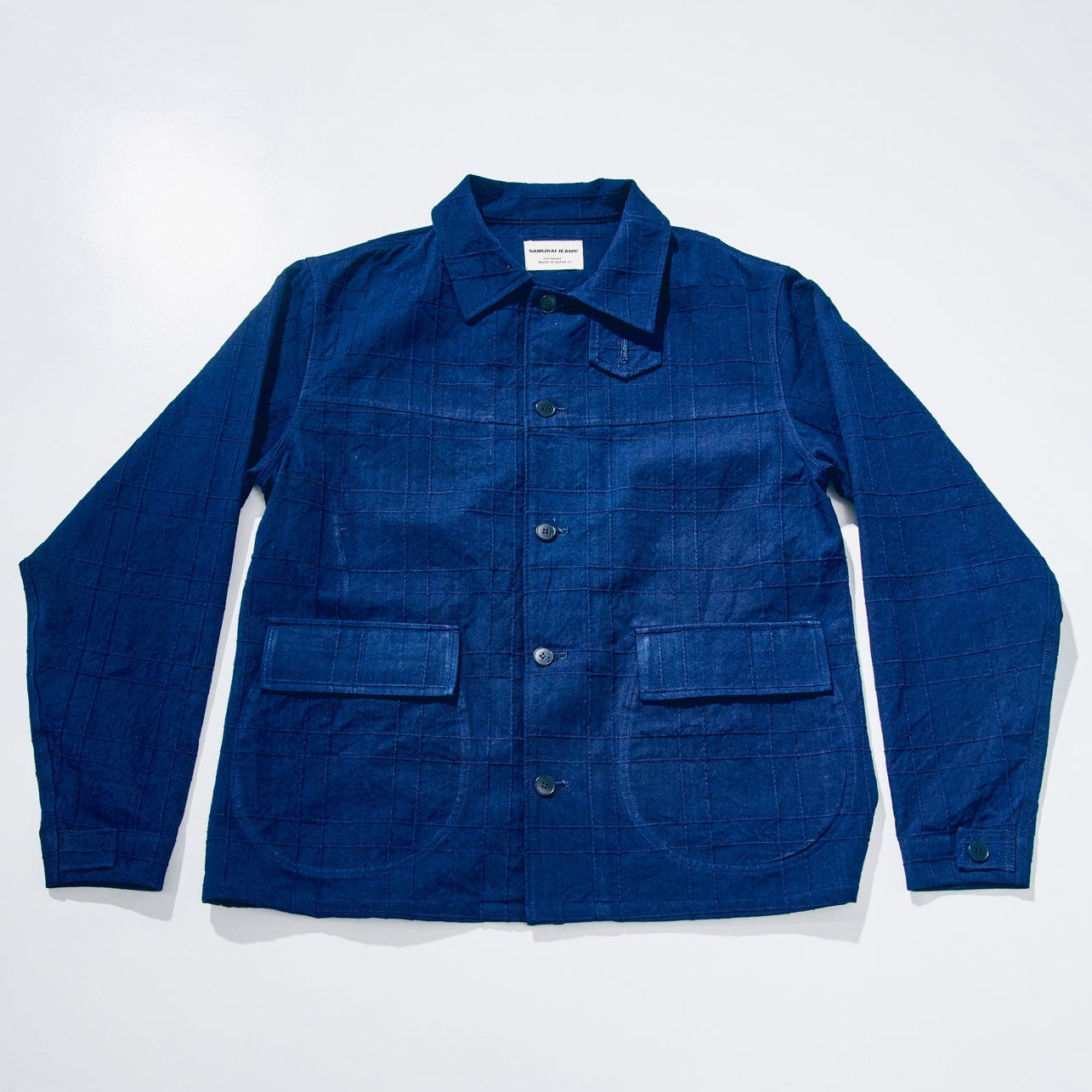 Samurai Jeans - SJSJK26-ARS Indigo Sashiko Jacket