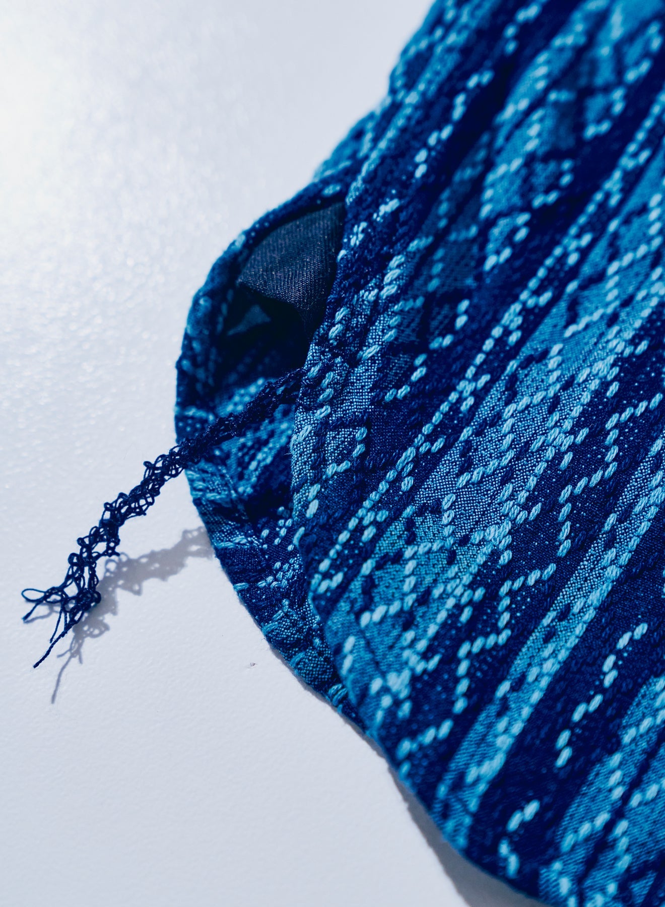 Samurai Jeans - SSS25-SKS Indigo Sashiko Stripe Shirt