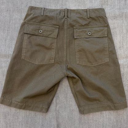 Tellason - Shorts, Fatigue Military Herringbone