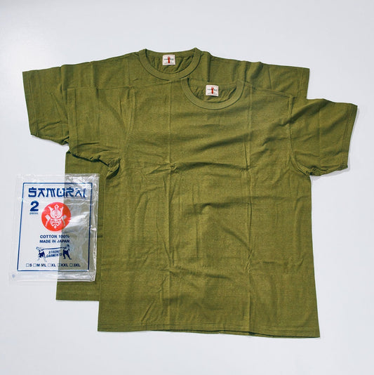 Samurai Jeans - SJ2PST Two Pack Tee Olive