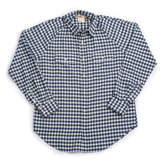 Heimat - Raglan Work Shirt Ink Check Gingham