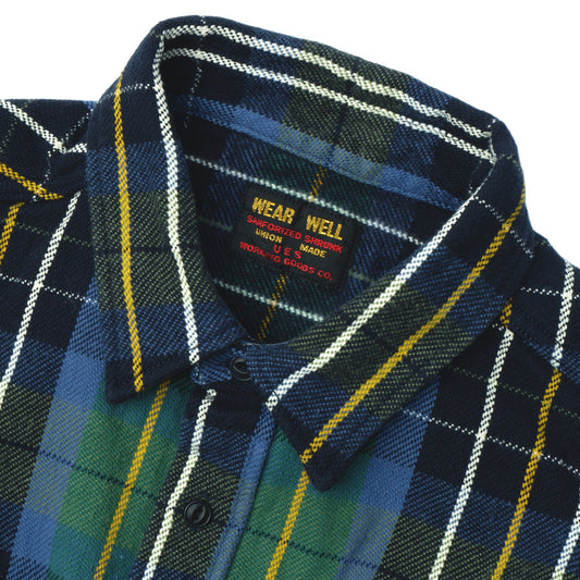 UES - 502653 Heavy Flannel Green Check