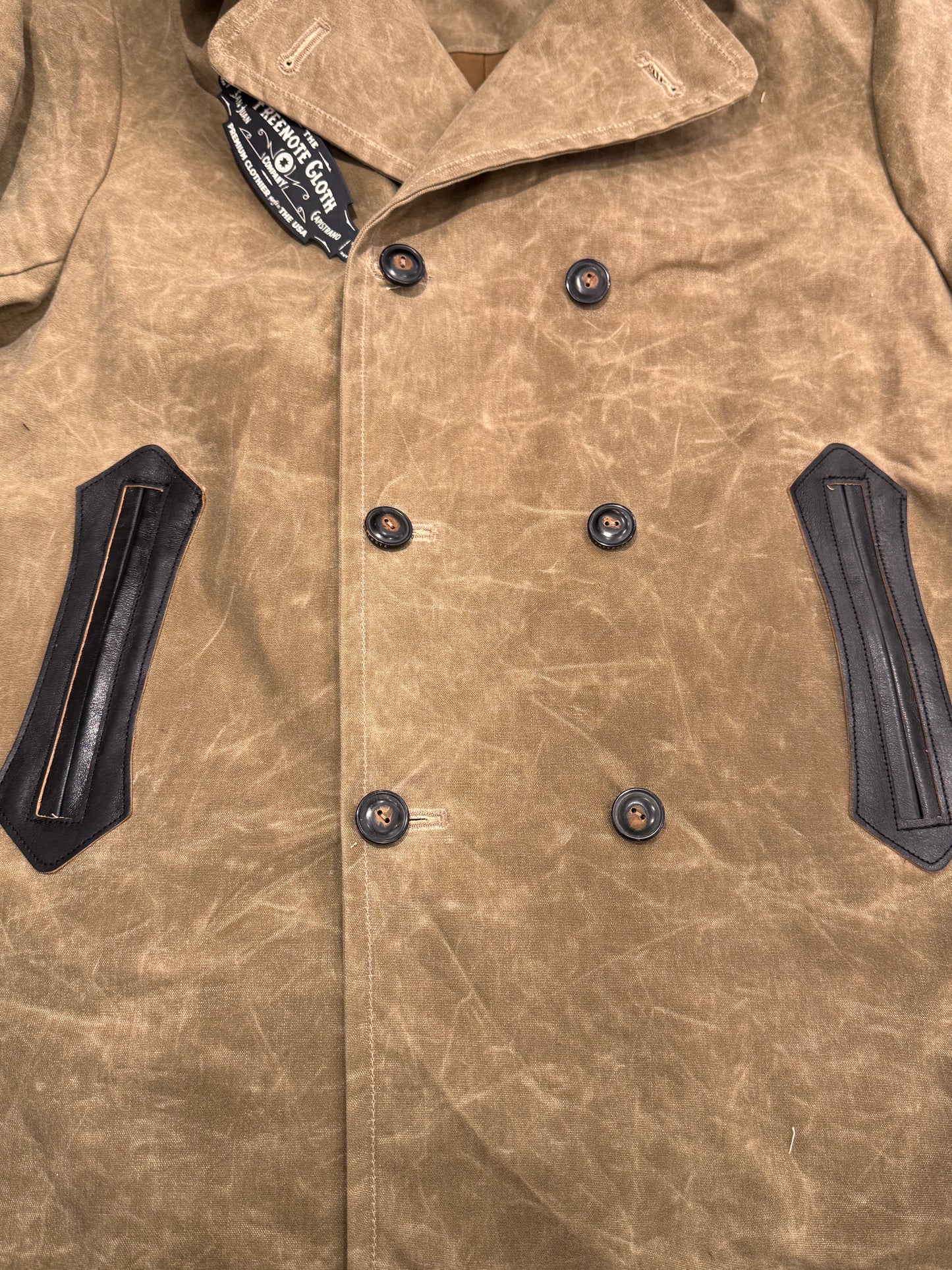 Freenote - Jacket - Larson Waxed Peacoat Brund Exclusive