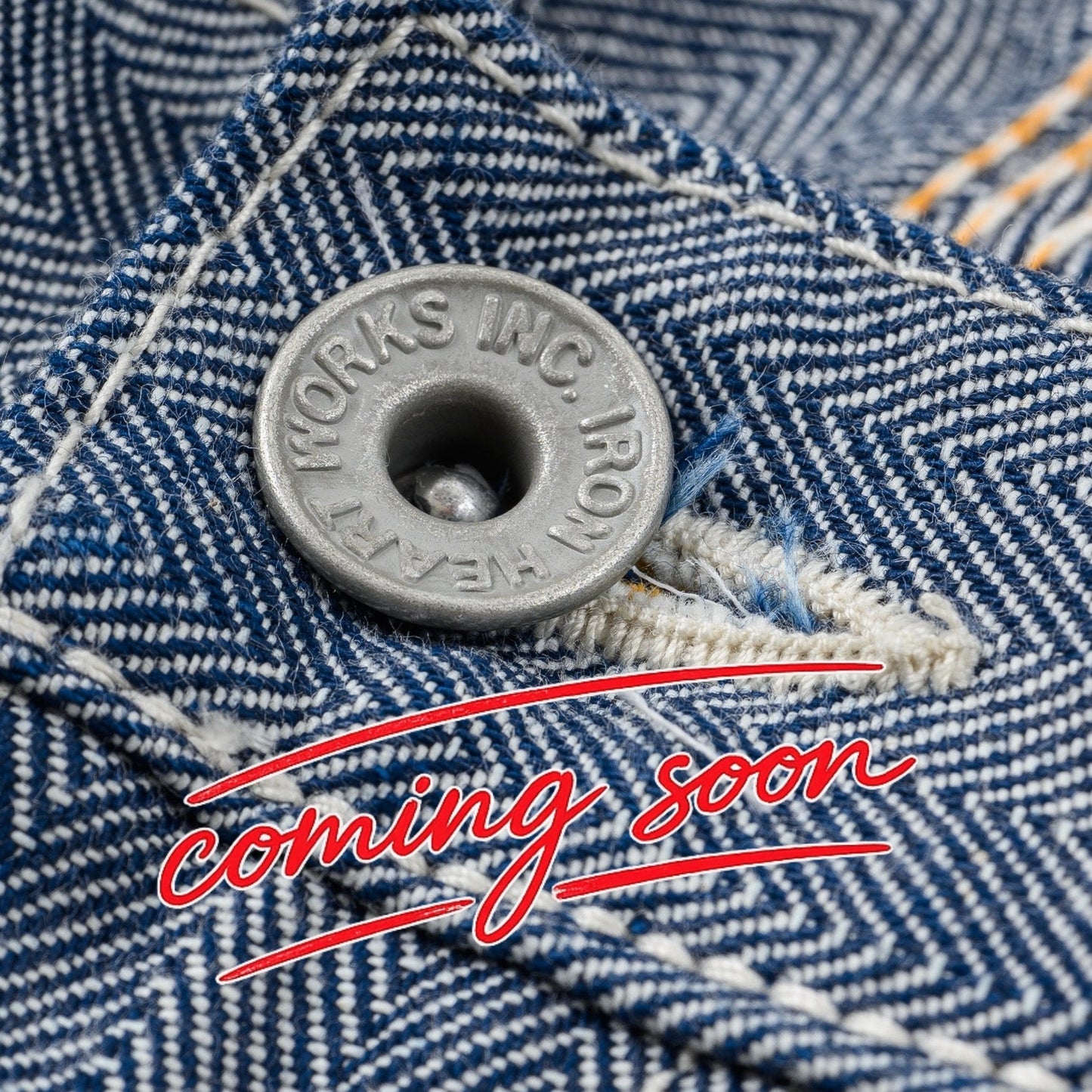 Iron Heart - IH-830Herringbone Painter’s Pants - Indigo