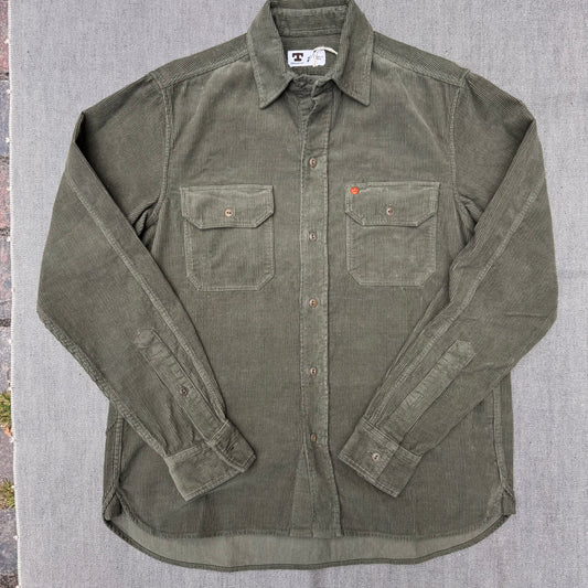Tellason - Shirt, Clampdown Corduroy Olive