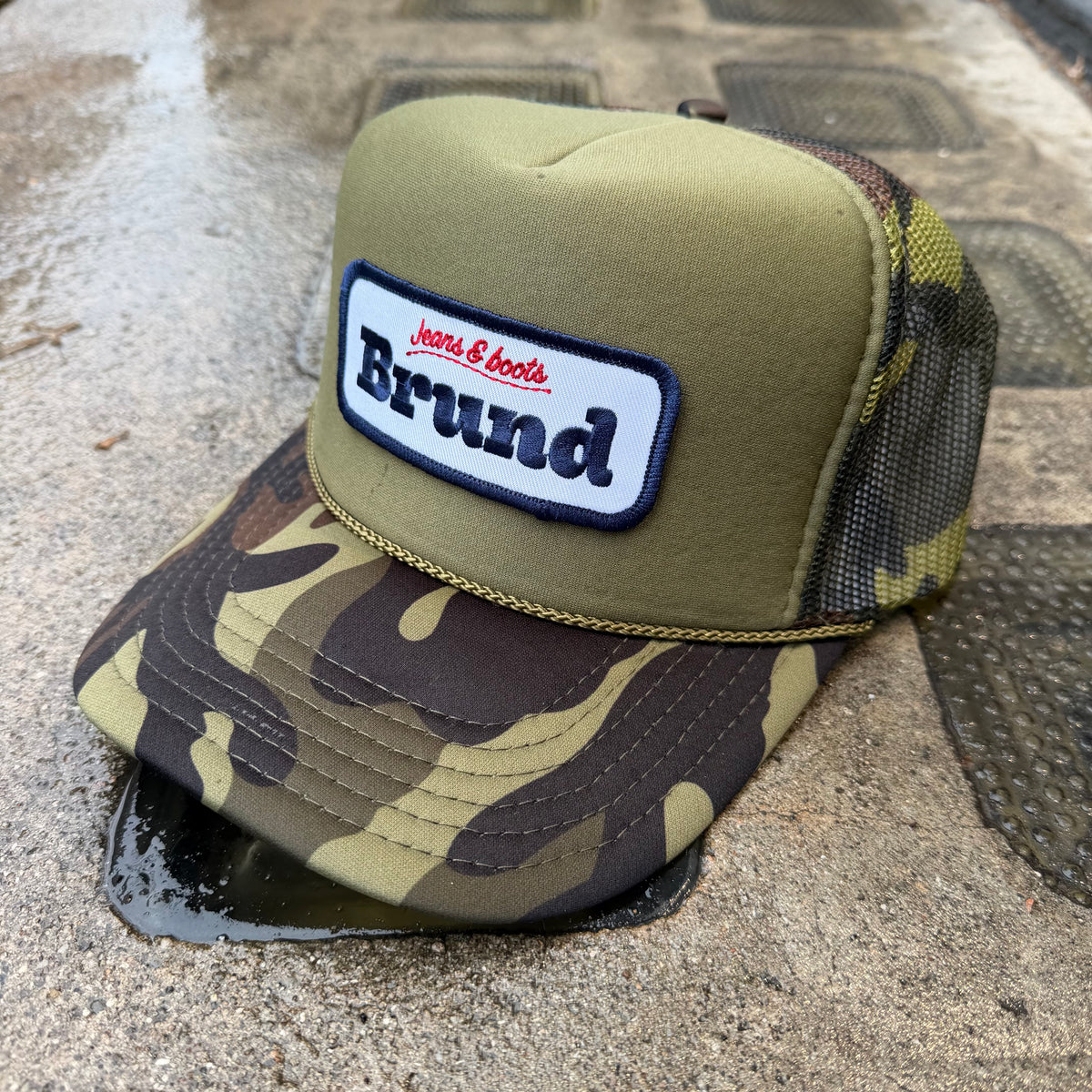 Brund - Logo Mesh Cap Camo