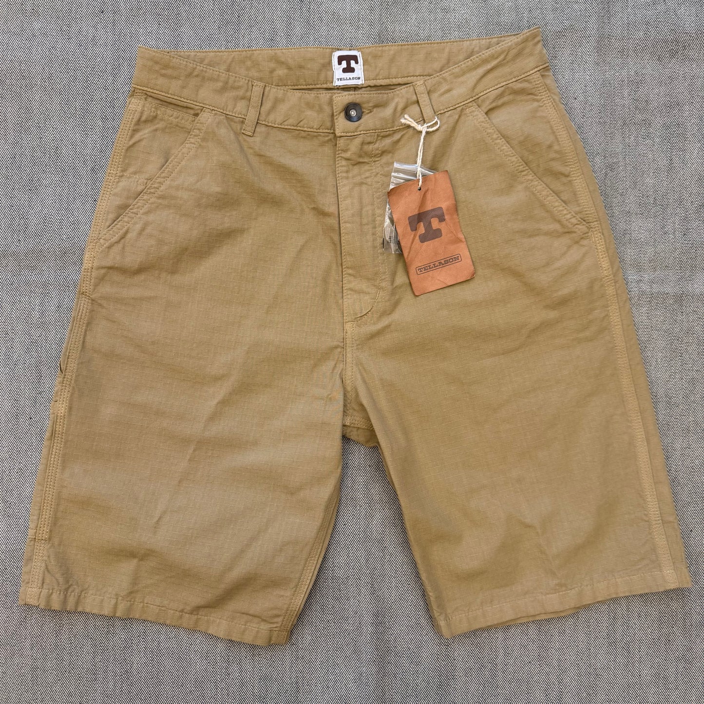 Tellason - Shorts, Ripstop Worker Caramel
