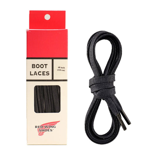 Red Wing - Lace, 48-inch Black Flat Waxed (6-7 eyelets)