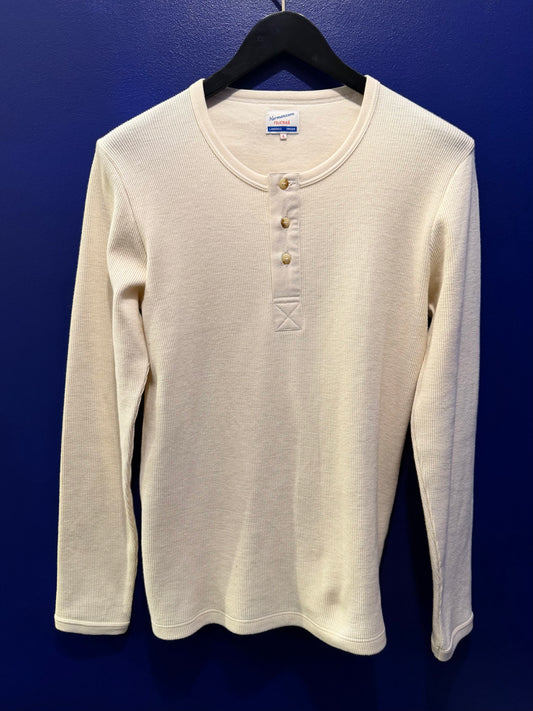 Hermansson Folktrikå - 001 Ribbed Henley Ecru