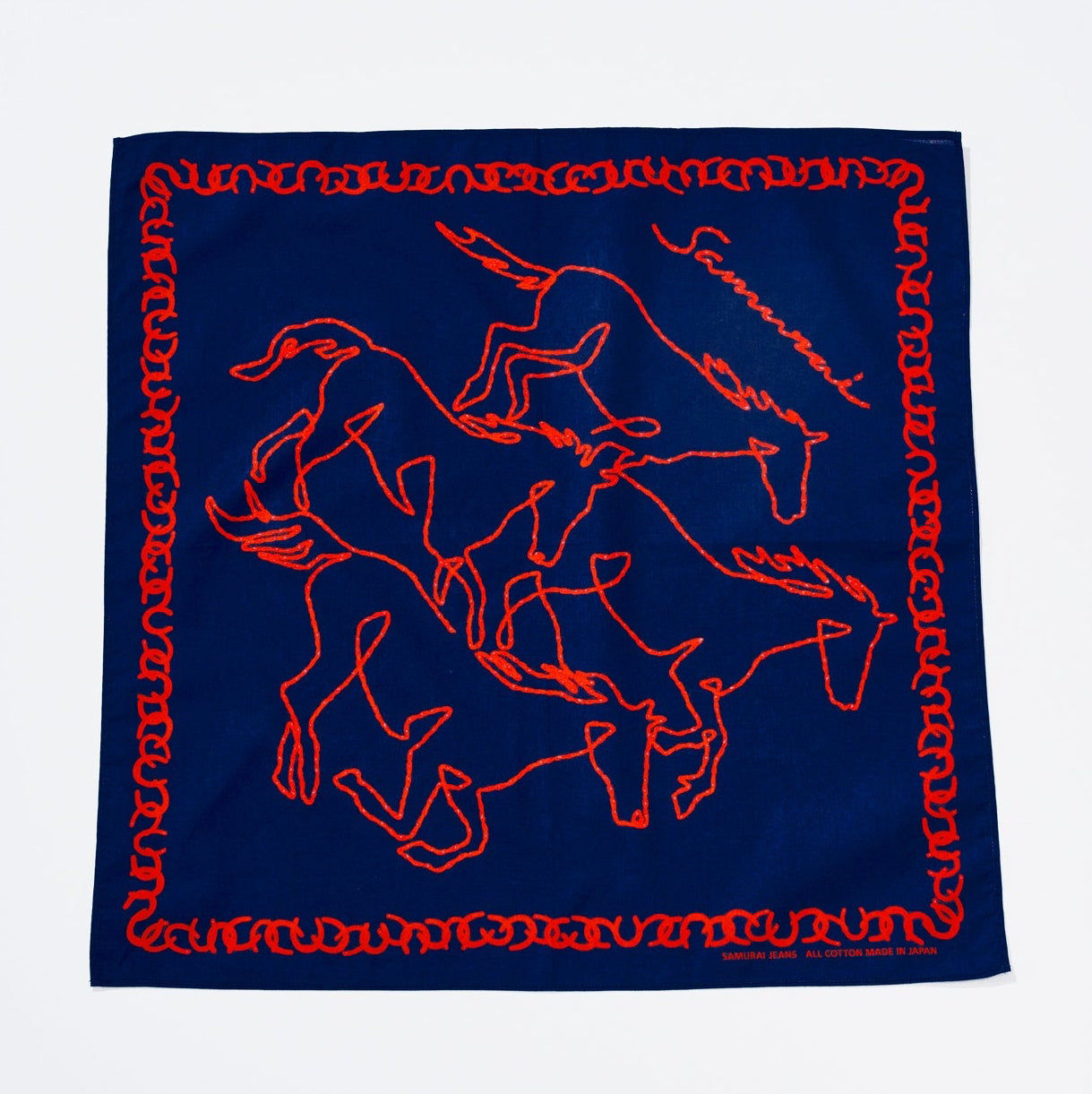 Samurai Jeans - Bandana SJ-BANDANA-03 (Horse Motif Bandana)