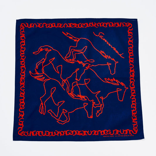 Samurai Jeans - Bandana SJ-BANDANA-03 (Horse Motif Bandana)