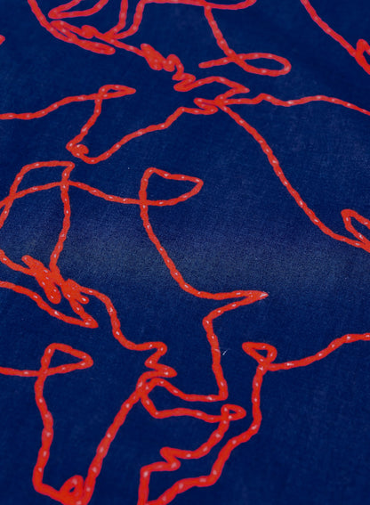 Samurai Jeans - Bandana SJ-BANDANA-03 (Horse Motif Bandana)