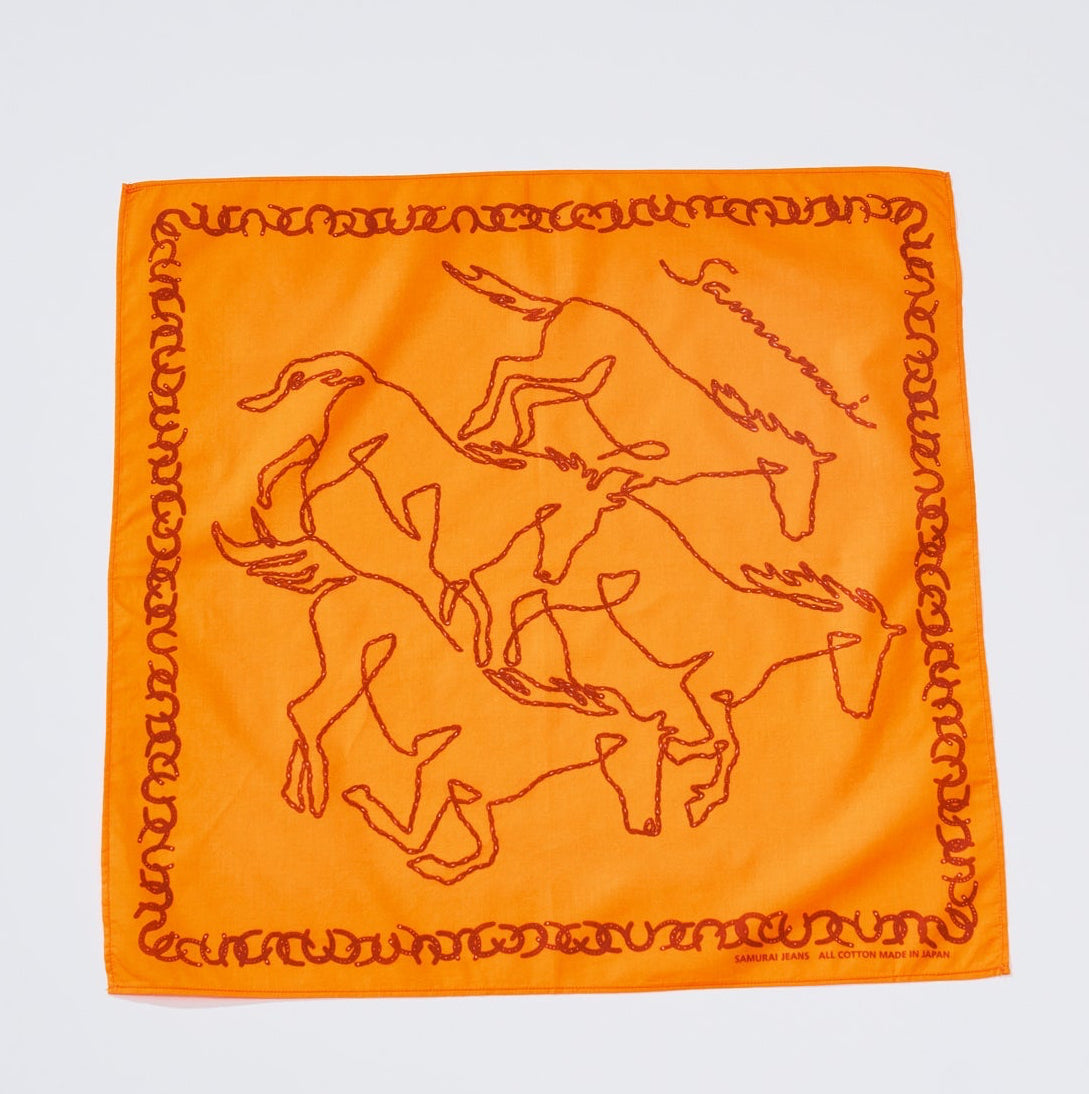 Samurai Jeans - Bandana SJ-BANDANA-03 (Horse Motif Bandana)