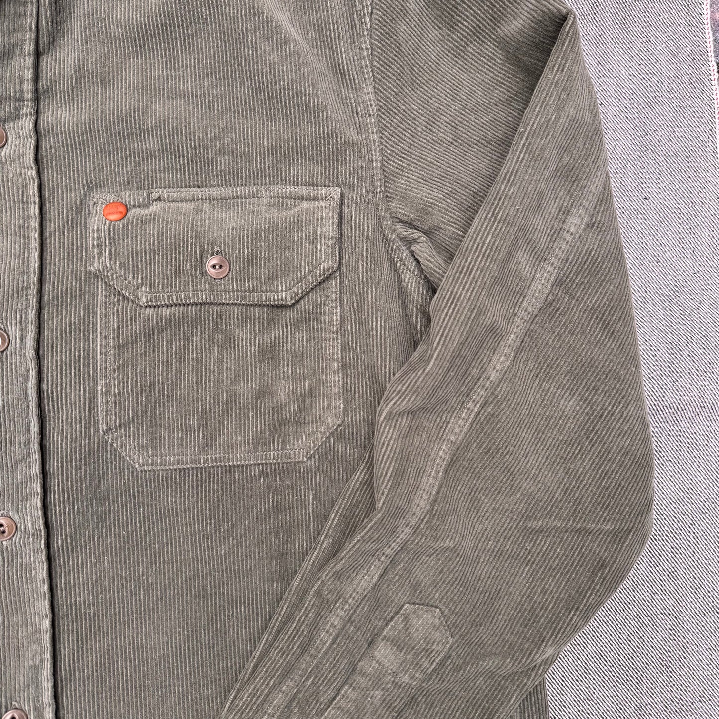 Tellason - Shirt, Clampdown Corduroy Olive
