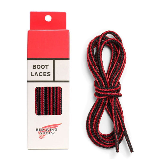 Red Wing - Lace, 48-inch Black/Red Taslan (6-7 eyelets)