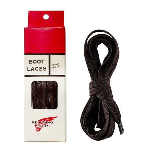 Red Wing - Lace, 48 inch Brown Flat Waxed (6-7 eyelets)