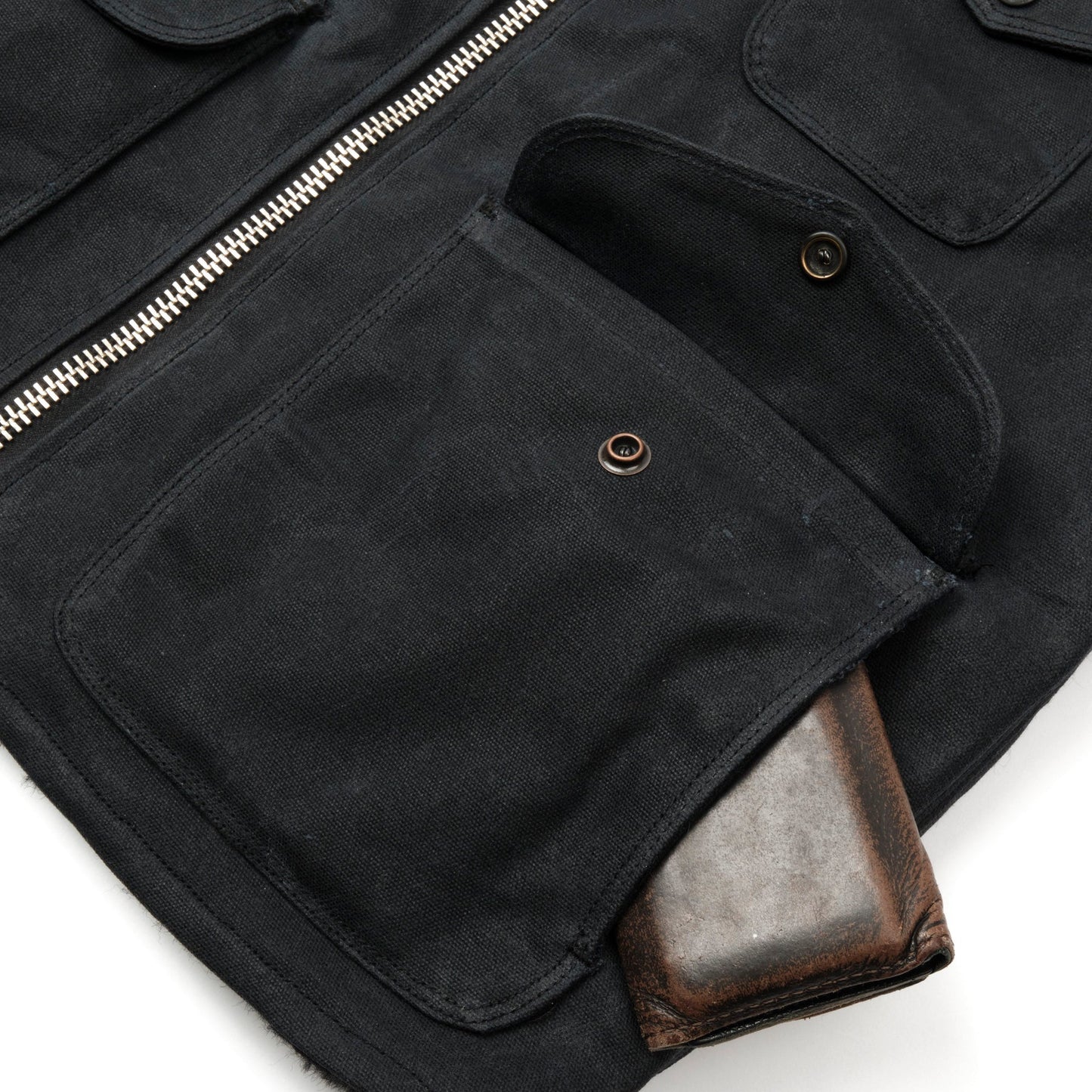 Freenote - Teamster Vest Black Canvas