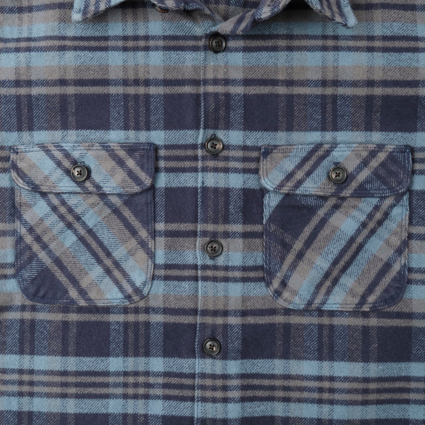 Freenote - Shirt - Benson Cobalt Blue Flannel