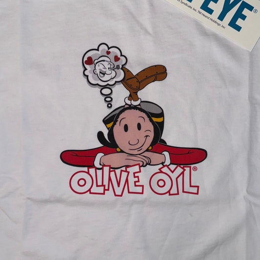School of Life Projects - Olive Dreaming Ringer Tee (white/navy)