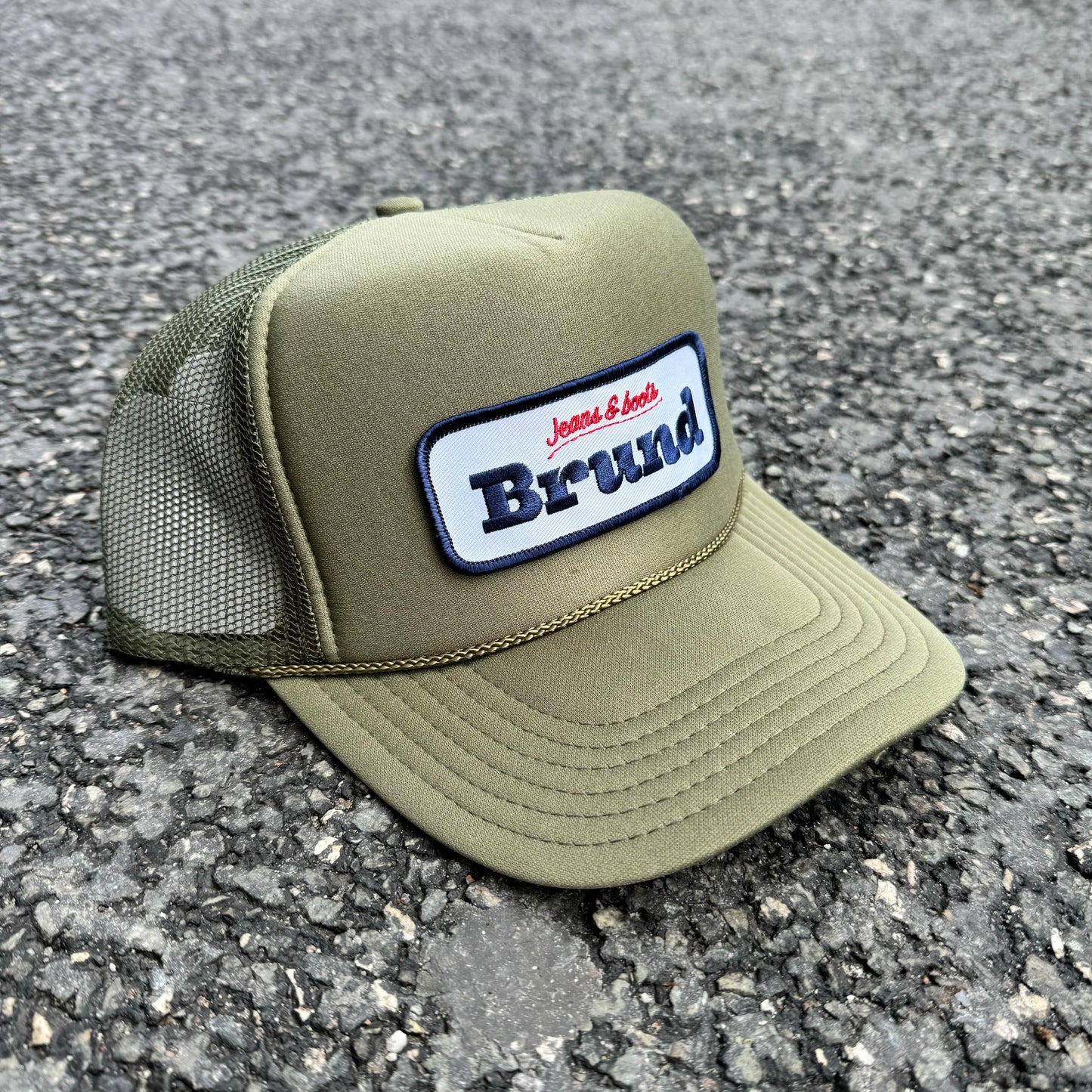 Brund - Logo Mesh Cap Army