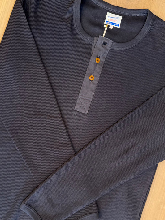 Hermansson Folktrikå - 001 Ribbed Henley Antrasit