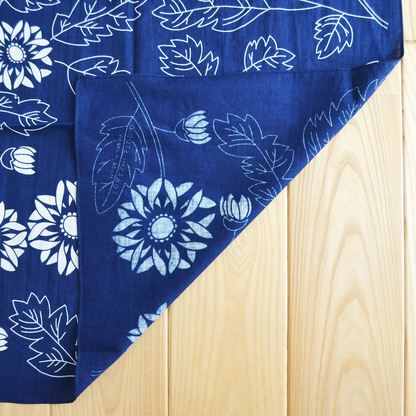 Kobashi Studio - Bandana Indigo Chrysanthemum