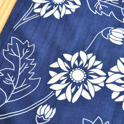 Kobashi Studio - Bandana Indigo Chrysanthemum