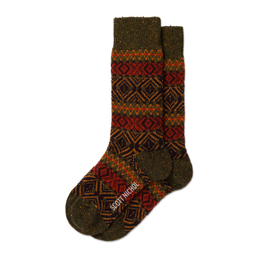 Pantherella - Scott-Nichol Beck D-khaki Fleck
