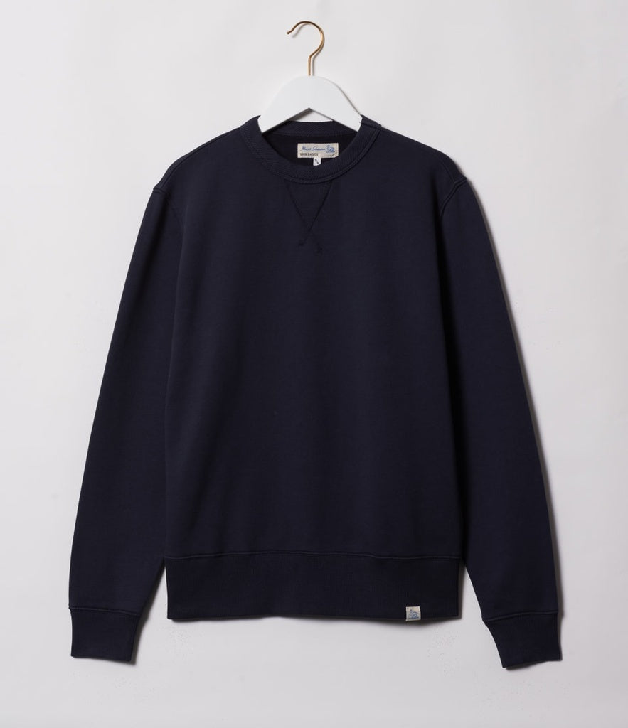 Merz B. Schwanen - Crew Neck Sweat Denim Blue