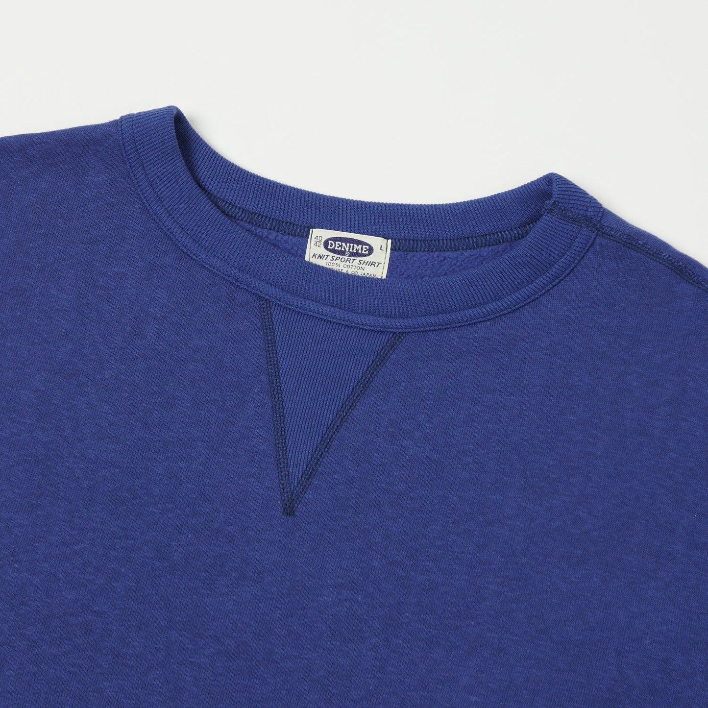 Denime - Lot 260- 4-Needle Sweatshirt Blue