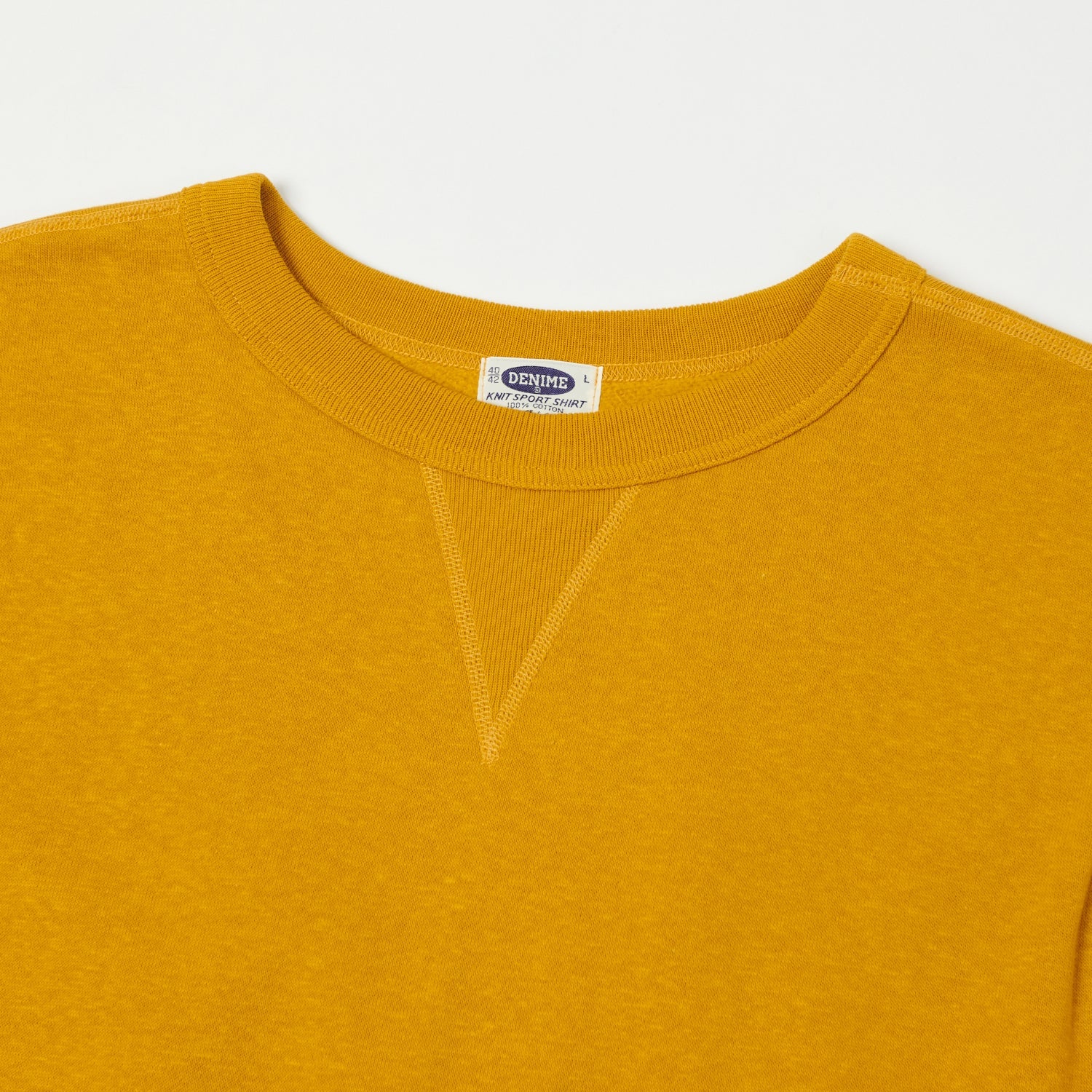 Denime - Lot 260- 4-Needle Sweatshirt Yellow - Brund