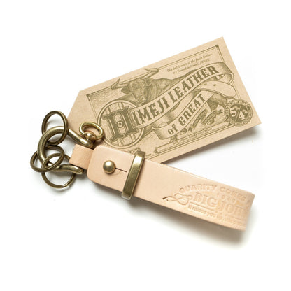 Big John - Key Ring Himeji Leather Natural