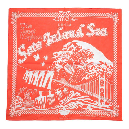 Omoto Denim - 9302 Kojima Selvedge Bandana Orange