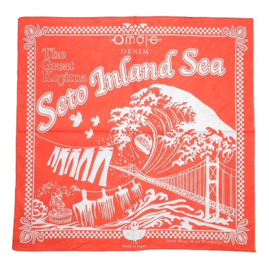 Omoto Denim - 9302 Kojima Selvedge Bandana Orange