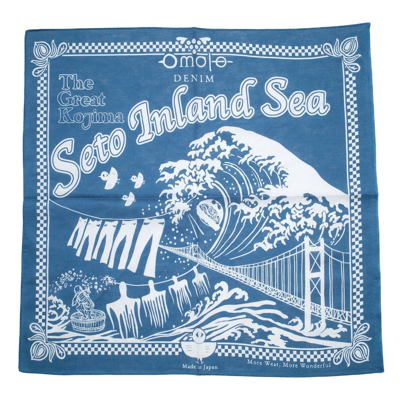 Omoto Denim - 9302 Kojima Selvedge Bandana Blue