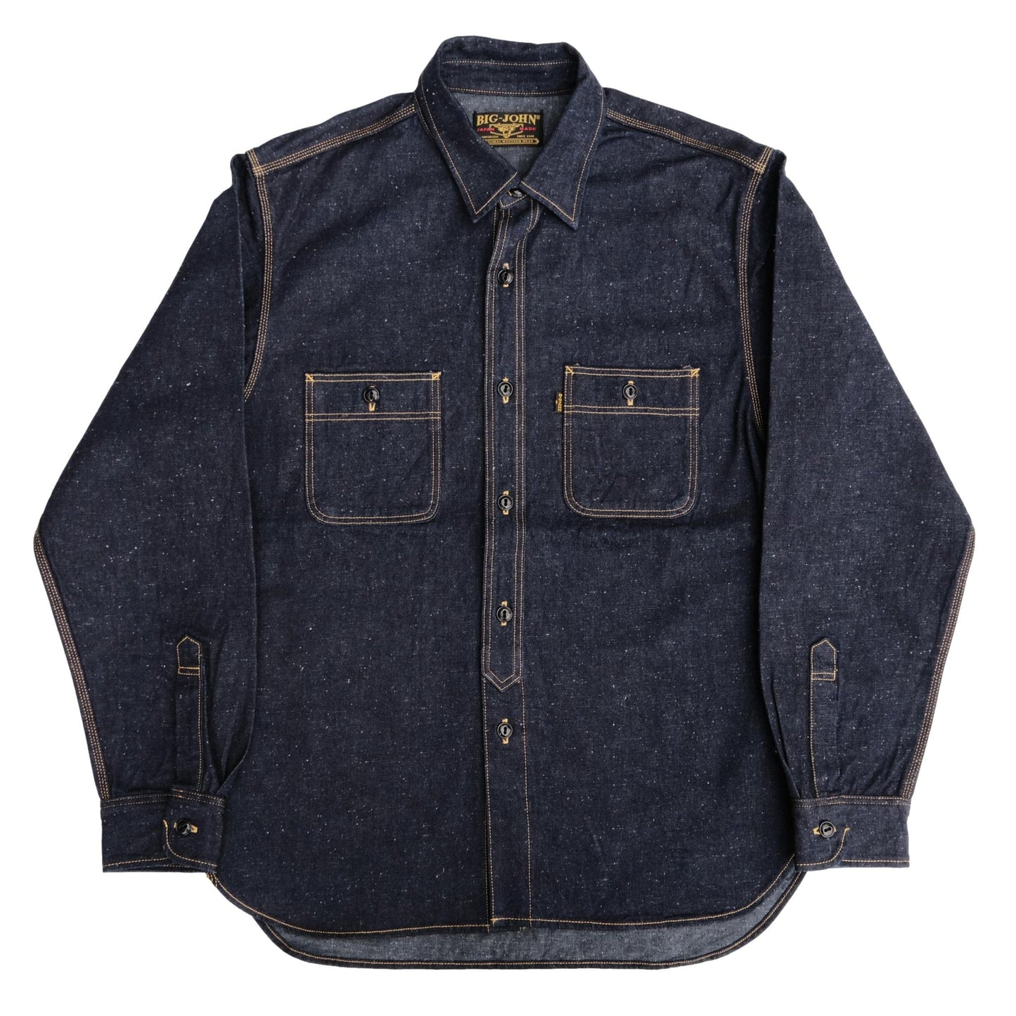 BIG JOHN - MS005E-001 Nep Denim Work Shirt