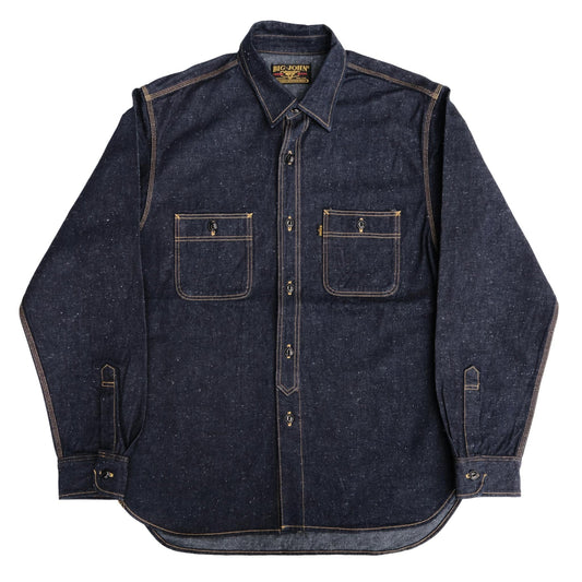 BIG JOHN - MS005E-001 Nep Denim Work Shirt