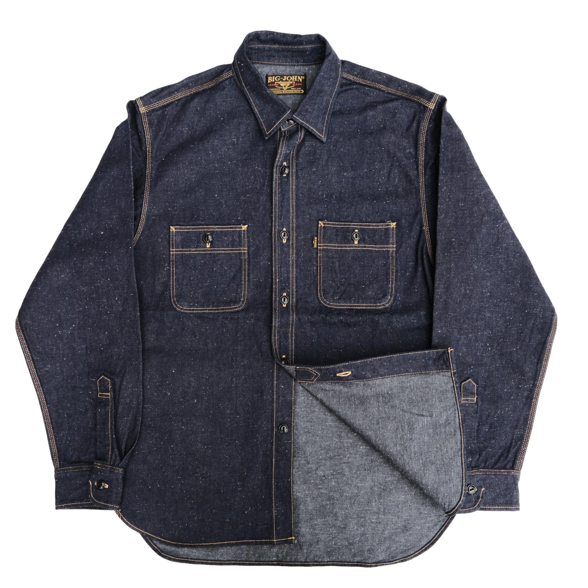 BIG JOHN - MS005E-001 Nep Denim Work Shirt – Brund