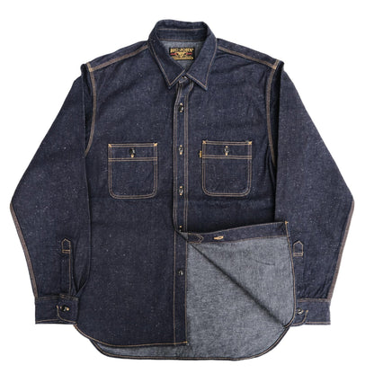 BIG JOHN - MS005E-001 Nep Denim Work Shirt
