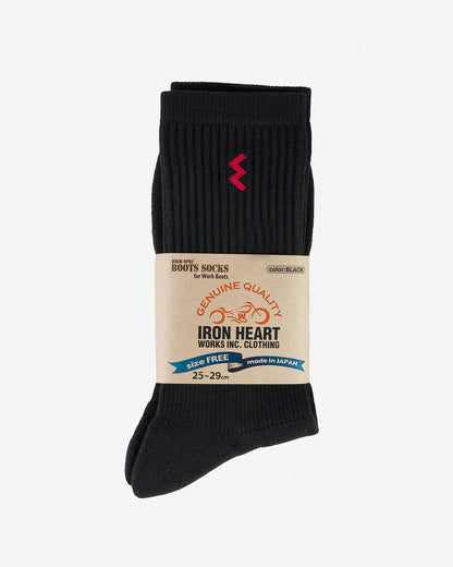 Iron Heart - Socks Work Boot Black