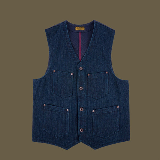 Iron Heart - IHV-50-IND 14 Dobby Sashiko Vest
