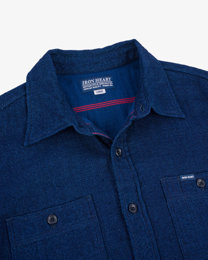 Iron Heart - IHSH-417 Double Gauze Work Shirt Indigo