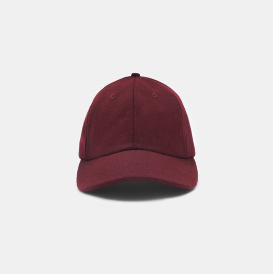Dehen 1920 - Unstructured Wool Baseball Hat - Burgundy