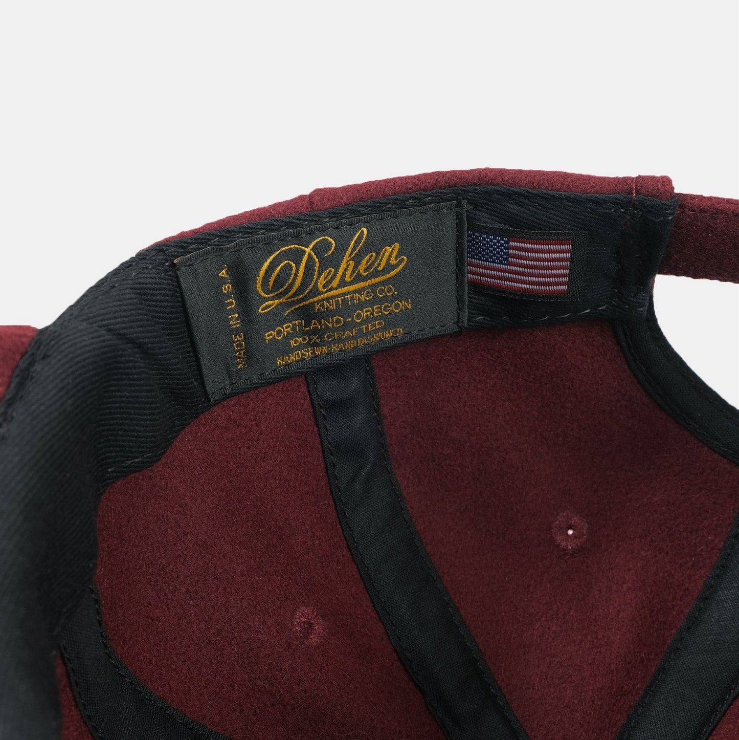 Dehen 1920 - Unstructured Wool Baseball Hat - Burgundy