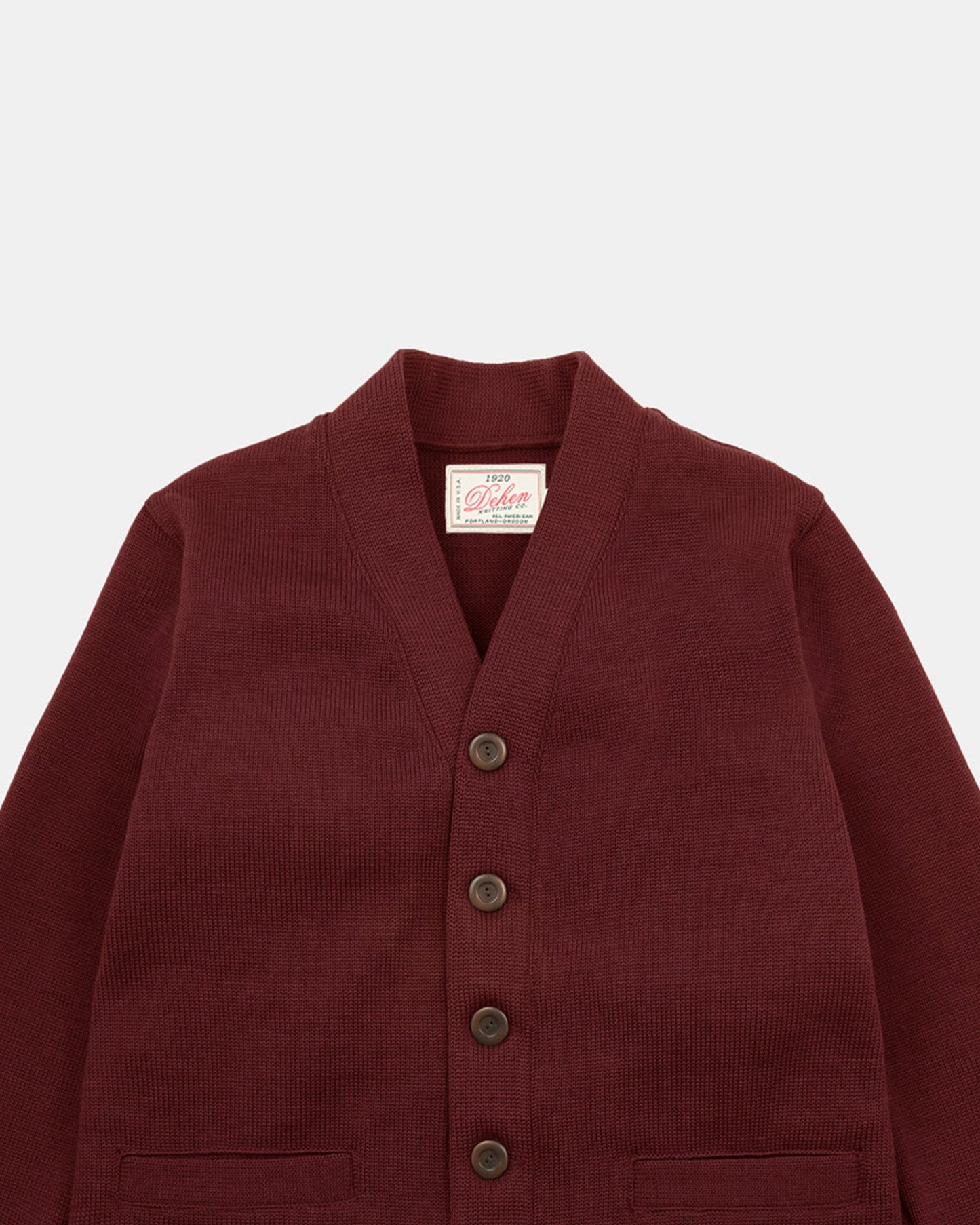 Dehen 1920 - Classic Cardigan Burgundy