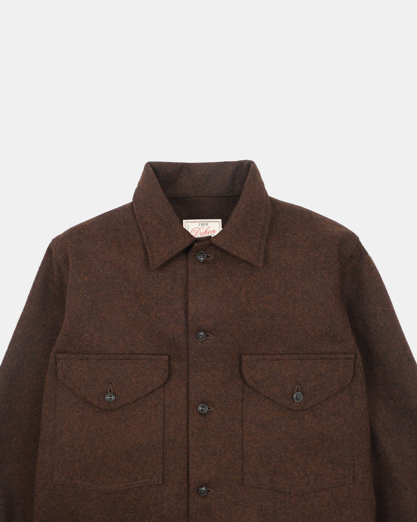 Dehen 1920 - Skyline Overshirt - Red Oak (Dk Brown Mix)