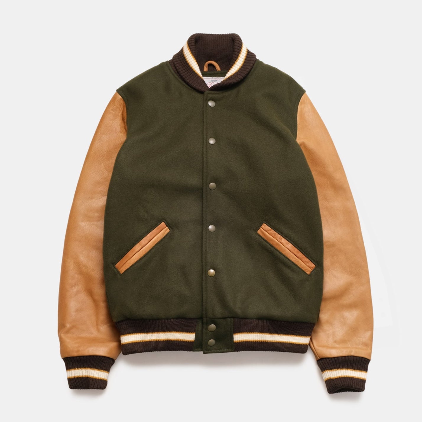 Dehen 1920 - Varsity Jacket Loden-Rust